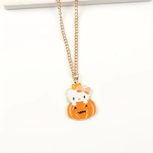 Load image into Gallery viewer, Halloween Pumpkin Necklace
