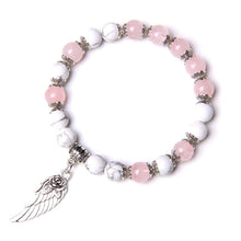 Load image into Gallery viewer, Natural Pink Angel Wing Pendant Bracelet Sale