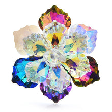 Load image into Gallery viewer, Shining Glass Flower Brooch