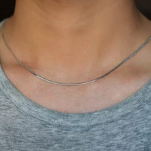 Load image into Gallery viewer, Stainless Steel Flat Chain Necklace