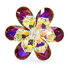 Load image into Gallery viewer, Shining Glass Flower Brooch
