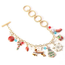 Load image into Gallery viewer, Snowman Christmas Bracelet