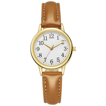 Load image into Gallery viewer, Leather Strap Quartz Watch