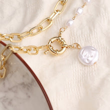 Load image into Gallery viewer, Pearl Thick Chain Pendant Necklace Sale