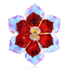 Load image into Gallery viewer, Shining Glass Flower Brooch