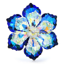 Load image into Gallery viewer, Shining Glass Flower Brooch
