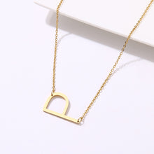 Load image into Gallery viewer, Stainless Steel Collar Initial Necklaces