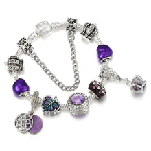 Load image into Gallery viewer, Silver Plated Charm Bracelet