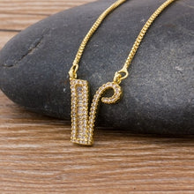 Load image into Gallery viewer, Luxury Gold Color Letter Necklace