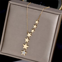 Load image into Gallery viewer, Stars Zircon Necklace