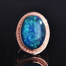 Load image into Gallery viewer, Colorful Opal Gemstone Rings