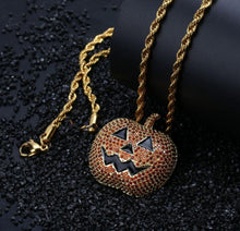 Load image into Gallery viewer, Pumpkin Pendant Necklace