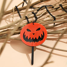Load image into Gallery viewer, Halloween Acrylic Pumpkin Necklace