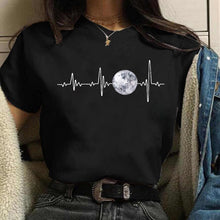 Load image into Gallery viewer, New Moon Women Black T-shirt
