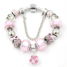 Load image into Gallery viewer, Pink Ball Bead Bracelet