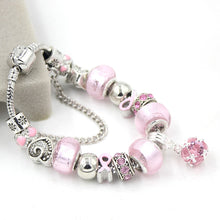 Load image into Gallery viewer, Pink Ball Bead Bracelet
