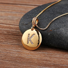Load image into Gallery viewer, Initial Letter Charm Necklace