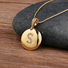 Load image into Gallery viewer, Initial Letter Charm Necklace