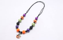 Load image into Gallery viewer, Halloween Beads Pumpkin Necklace