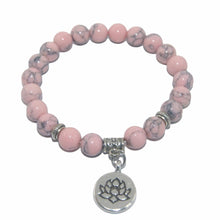 Load image into Gallery viewer, Natural Healing Stone Lotus Buddha Beads Bracelet Sale
