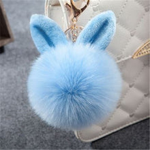 Load image into Gallery viewer, Fluffy Bunny Keychain