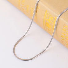 Load image into Gallery viewer, Stainless Steel Flat Chain Necklace