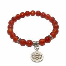 Load image into Gallery viewer, Natural Healing Stone Lotus Buddha Beads Bracelet Sale