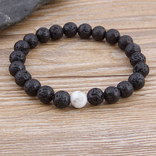Load image into Gallery viewer, Lava Natural Healing Stone Bead Bracelet
