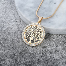 Load image into Gallery viewer, Tree Crystal Pendant Necklace