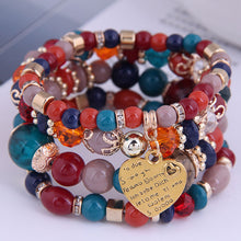 Load image into Gallery viewer, Crystal Stone Beads Bracelet