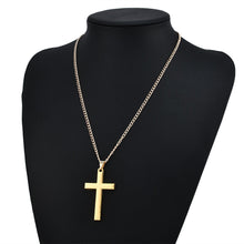 Load image into Gallery viewer, Stainless Steel Cross Pendant Necklace