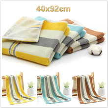 Load image into Gallery viewer, Cotton Color Stripe Beach Sun Bath Towel