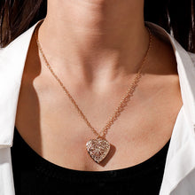 Load image into Gallery viewer, Peach Heart Love Chain Necklace