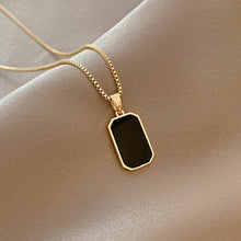 Load image into Gallery viewer, Stainless Steel Minimalist Rectangular Necklace