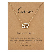 Load image into Gallery viewer, Zodiac Sign Pendant Necklace