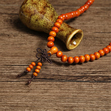 Load image into Gallery viewer, Natural Sandalwood Bead Mala Bracelets