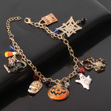 Load image into Gallery viewer, Halloween Gothic Pumpkin Bracelet