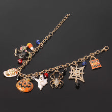Load image into Gallery viewer, Halloween Gothic Pumpkin Bracelet