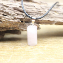 Load image into Gallery viewer, Natural Rose Quartzs Tube Necklaces
