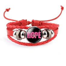 Load image into Gallery viewer, Braided Leather Hope Bracelet