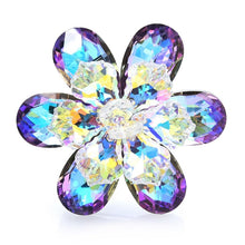 Load image into Gallery viewer, Shining Glass Flower Brooch
