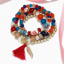 Load image into Gallery viewer, Acrylic Beads  Bohemian Multilayer Charm Bracelets
