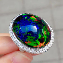 Load image into Gallery viewer, Colorful Opal Gemstone Rings