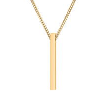 Load image into Gallery viewer, Engraved Bar Necklace