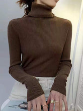 Load image into Gallery viewer, Women Pullover Turtleneck Sweater