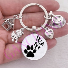 Load image into Gallery viewer, Paw Dog Keychain