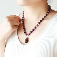 Load image into Gallery viewer, Amethyst Raw Stone Crystal Necklace
