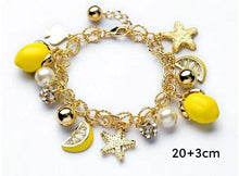 Load image into Gallery viewer, Lemon Fruit Starfish Bracelet