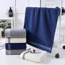 Load image into Gallery viewer, Cotton Texture Bath Absorbent Towels