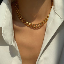 Load image into Gallery viewer, Gold Plated Beth Chain Choker Necklace Sale